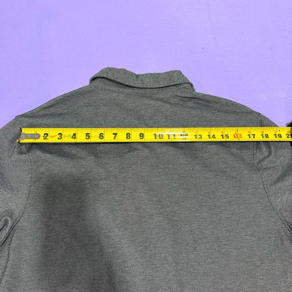 Michael Kors Men's Short-Sleeve Polo in Charcoal Gray - Picture 6 of 6